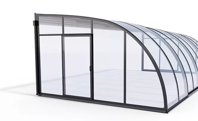 bazénové zastřešení DALLAS NA ZEĎ